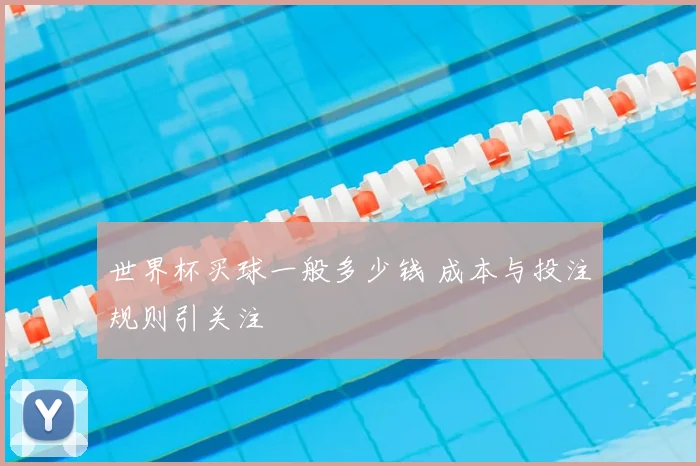世界杯买球一般多少钱 成本与投注规则引关注